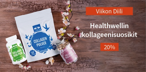 Viikon Diili! Valitut kollageenit Healthwellilt 20%